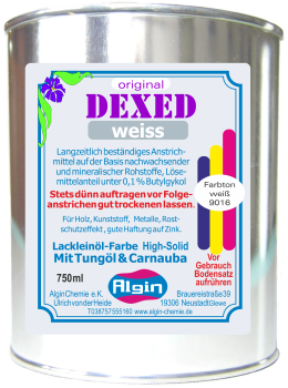 Ölfarbe weiß 750ml Öko vintage Tungöl Carnauba Holz u Metallschutz Leinöl-Farbe